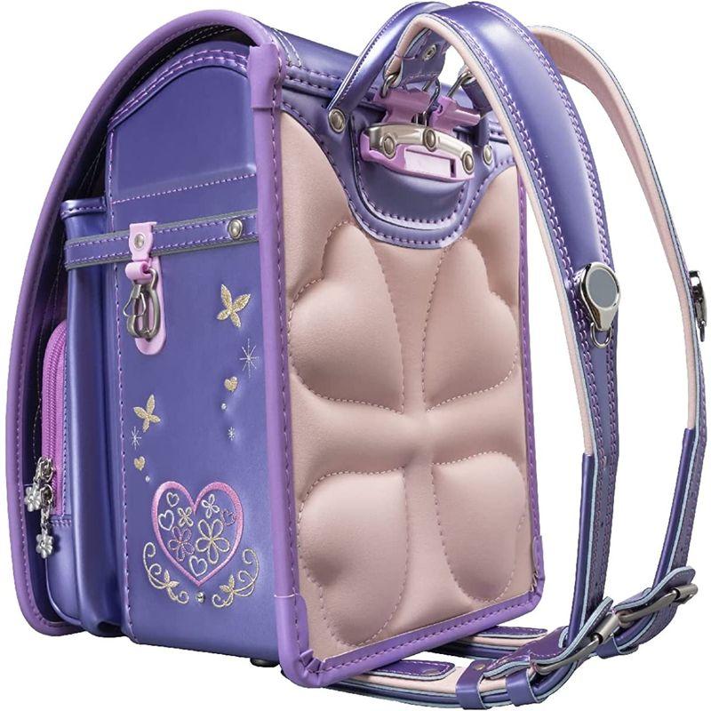 25【新品未使用】 フィットちゃん ランドセル プラチナフラワー 安ピカッタイプ FIT-247AZ ガールズ パールラベンダー×ラベンダー 【WS1395264700】(50750円)