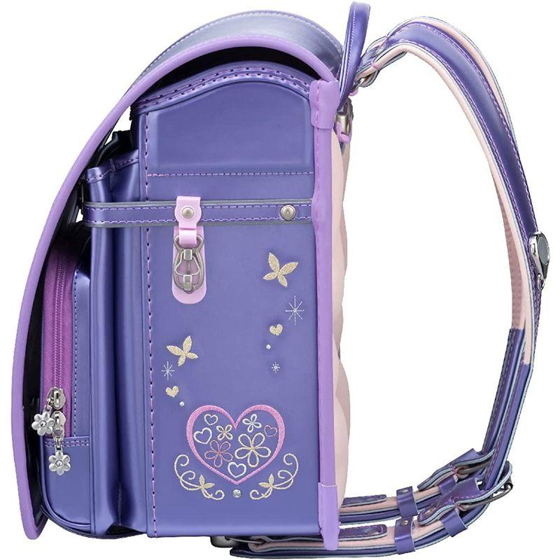 25【新品未使用】 フィットちゃん ランドセル プラチナフラワー 安ピカッタイプ FIT-247AZ ガールズ パールラベンダー×ラベンダー 【WS1395264700】(50750円)