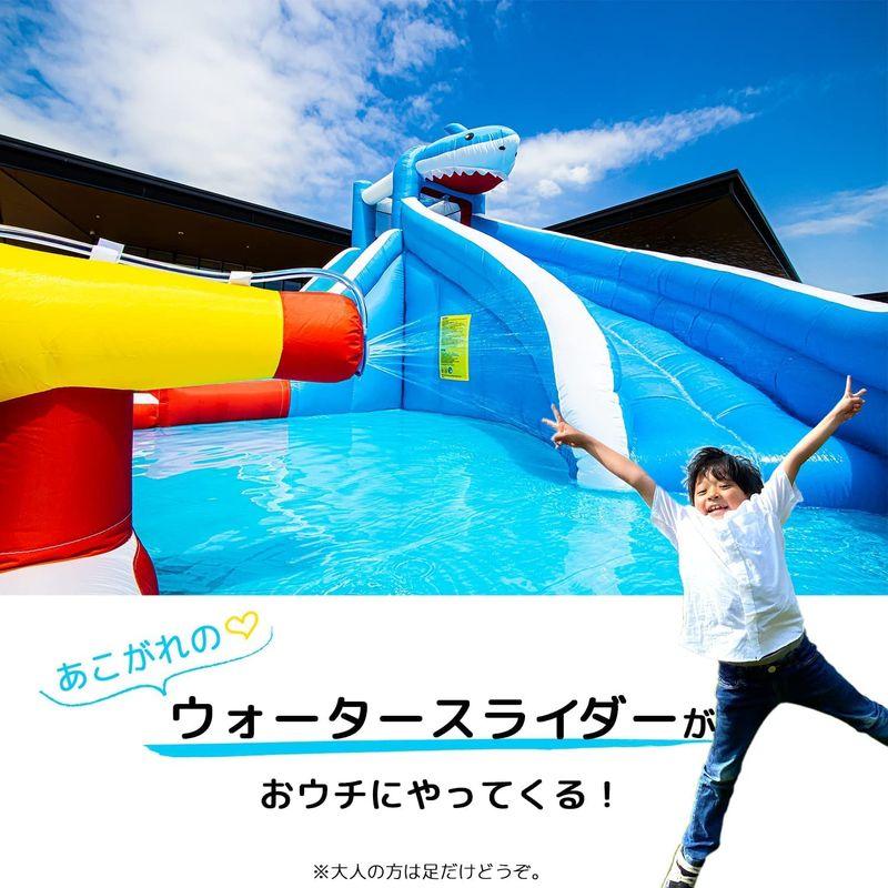 [大特価] 屋内・屋外遊具 乾湿両用/送風機付き 大型 プール スライダー すべり台 400 × 300 × 245cm ウォータースライダー 屋内 屋外 家 【SKC6978513602】(25383円)