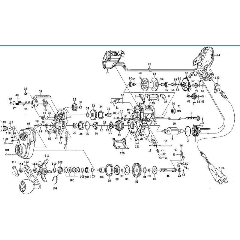 スプール ダイワ(DAIWA) 純正パーツ 17 レオブリッツ 200J-L リール 部品番号 52 部品コード 129661 008014｜utilityfactory｜02