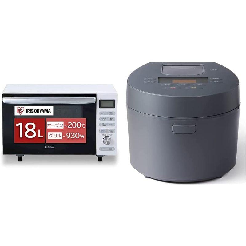 交換無料！ セット買いアイリスオーヤマ オーブンレンジ 18L 5.5合