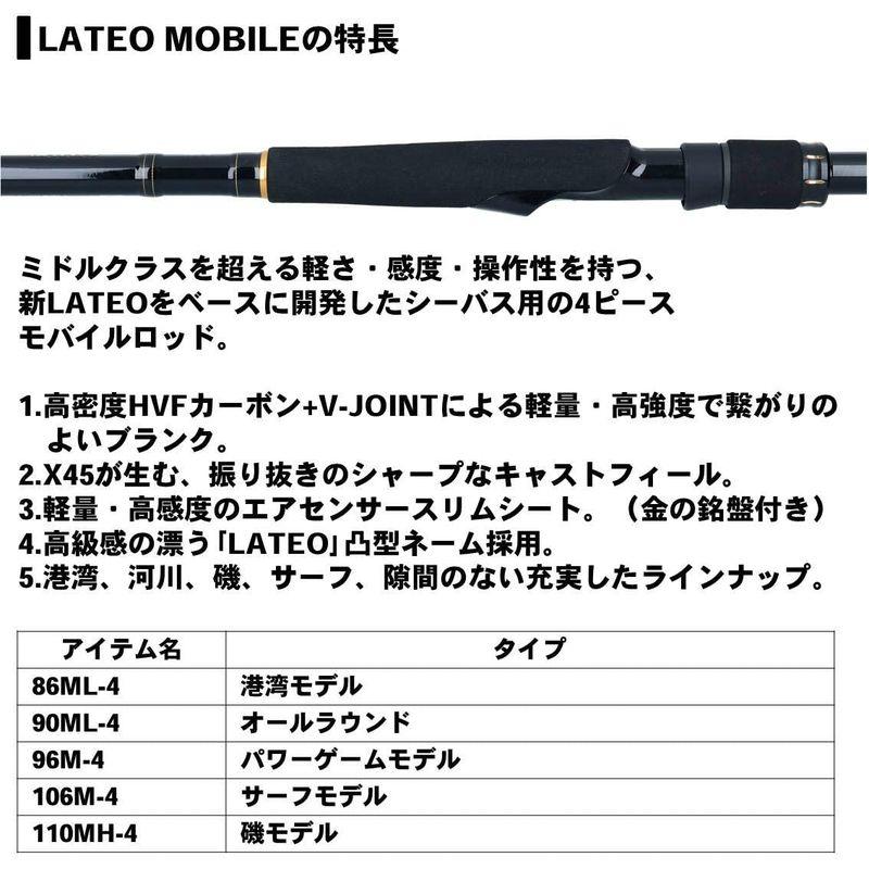 釣り竿 ダイワ(DAIWA) シーバスロッド ラテオ モバイル 90ML-4｜utilityfactory｜05