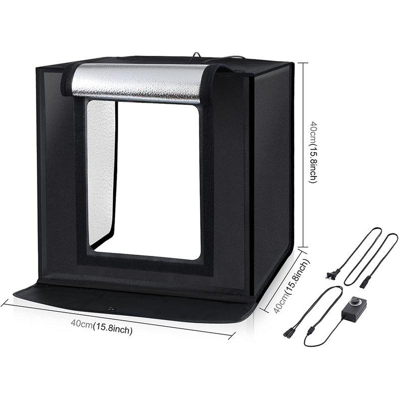40cm 撮影 ボックス 調光 撮影 セット 24W 5500K 背景色６枚 40cm 撮影 ボックス 調光 撮影 セット 24W 5500K 背景色6枚