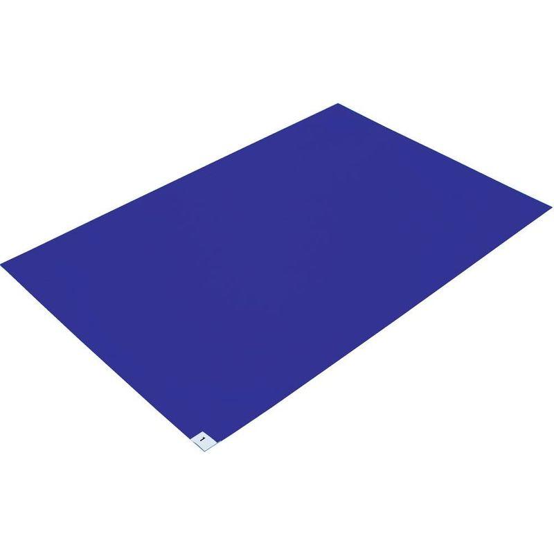 オフィス用品　TRUSCO(トラスコ)　粘着クリーンマット　600X900MM　(10枚入)　CM6090-10W　ホワイト