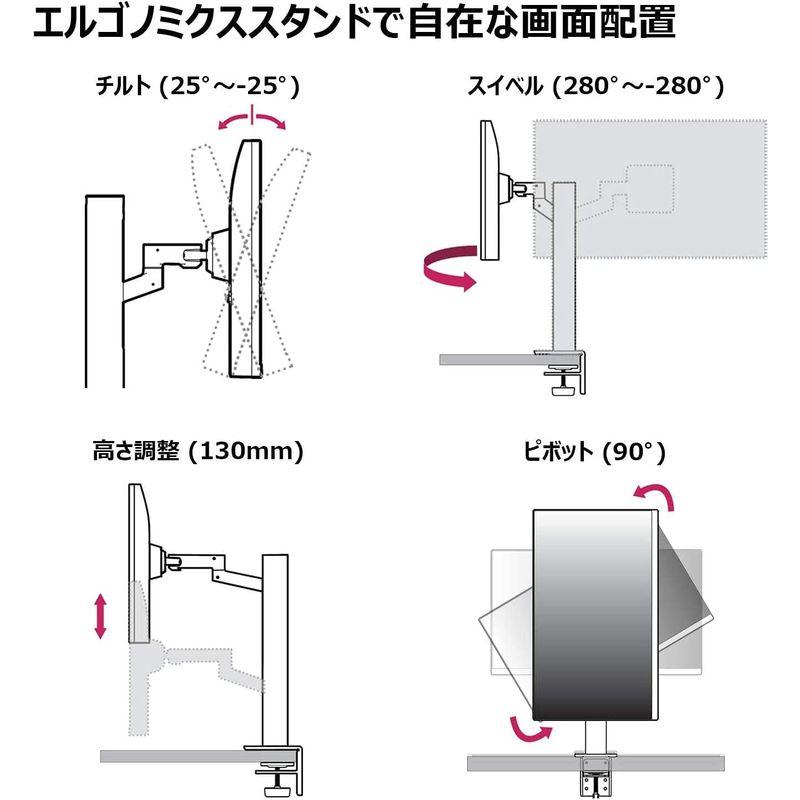 モニター LG エルゴノミクス スタンド ディスプレイ 27UN880-B 27インチ/4K/HDR/IPS非光沢/USB Type-C,H｜utilityfactory｜09