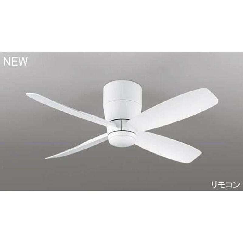 【最安値挑戦中】 オーデリック シーリングファン ホワイト 薄型 軽量 DCモーター大風量 リモコン 簡易取付 OCF-028 【1258055439】(45760円)