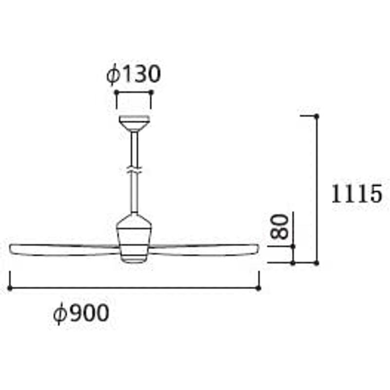 【初期/レア】 オーデリック シーリングファン ホワイト 軽量 DCモーター大風量 吹き抜け 傾斜天井 リモコン 簡易取付 OCC-076 【1087711815】(39564円)