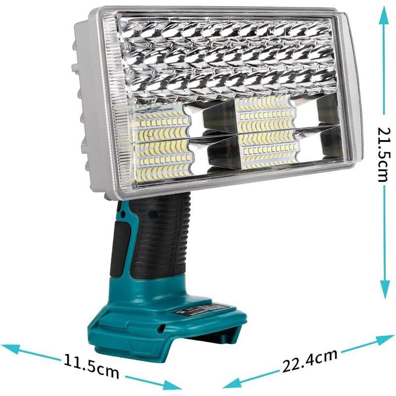 アウトドア用品　Hipokeマキタ　互換　40Wライト　停電対応　投光器　作業灯　夜間工事　夜釣り　登山　防災　キャンプ用　軽量　充電式　緊急