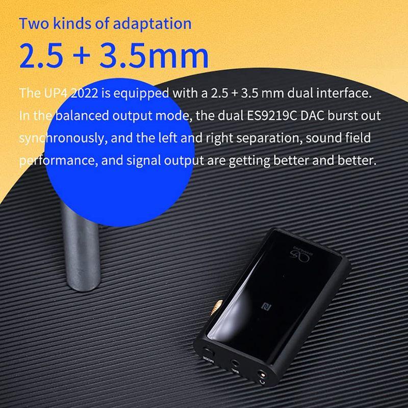 SHANLING UP4 2022 ポータブルヘッドフォンアンプ ポータブルバランス Bluetooth5.0 USB DAC 2 x ES UP4 ポータブルヘッドフォンアンプ ポータブルバランス Bluetooth5 USB DAC ES Bluetooth aptX