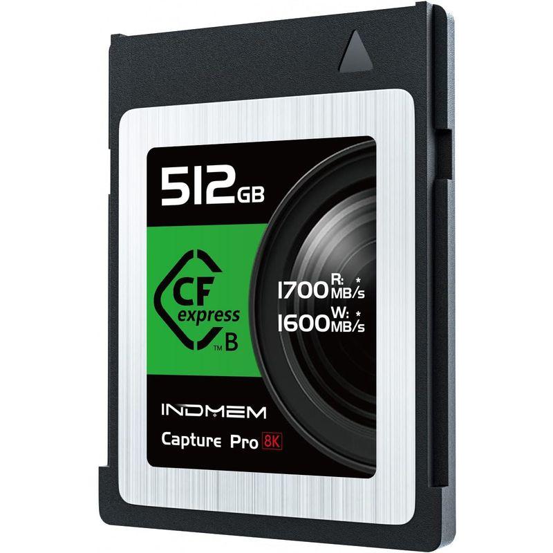正規品取扱通販 SDカード 512GB メモリーカード INDMEM CFexpress Type B 書き込み速度1600MB/s 読み出し速度1700MB/s 8K