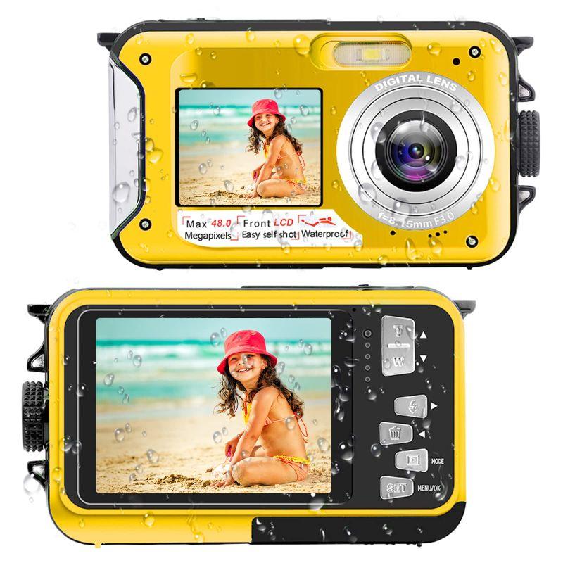 デジタルカメラ 2.7K デジカメ 防水 水中カメラ 防水カメラ 3M防水 水