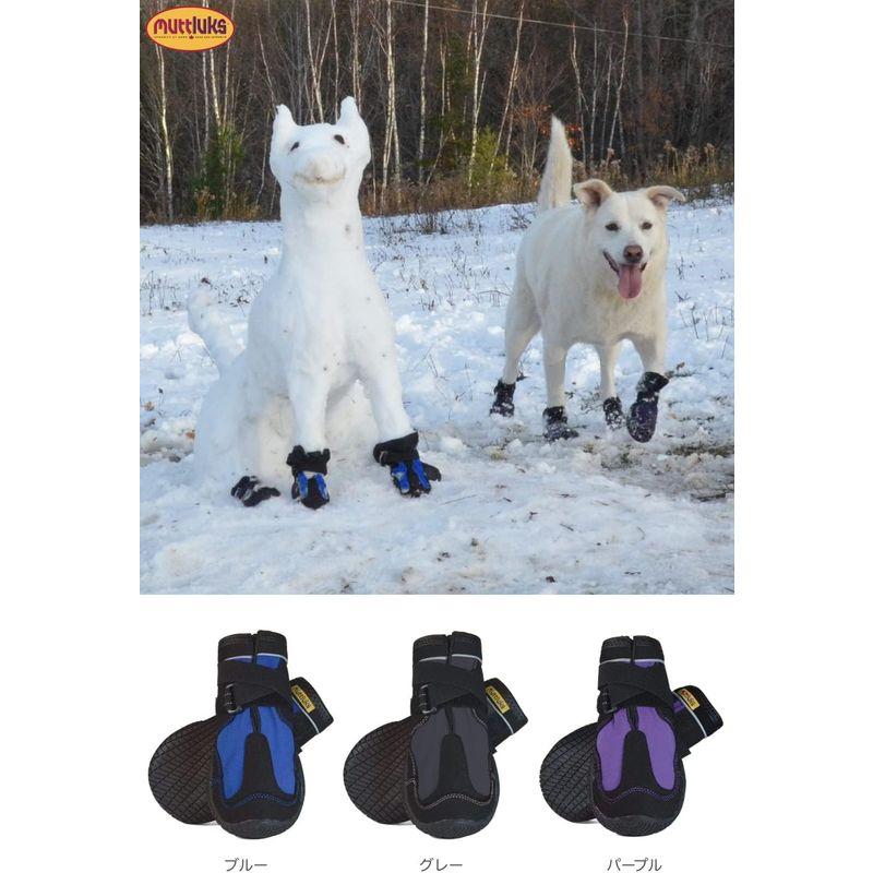 Muttluks スノーマッシャーズ 犬 靴 冬用 犬用靴 雪や冷えから足を守る 防寒 保温 雪遊び 脱げにくい 履かせやすい 丈夫 1足( 脱げにくい Muttluks スノーマッシャーズ 犬 靴 冬用 犬用靴 雪や冷えから足を守る 防寒 保温 雪遊び 履かせやすい 丈夫 1足