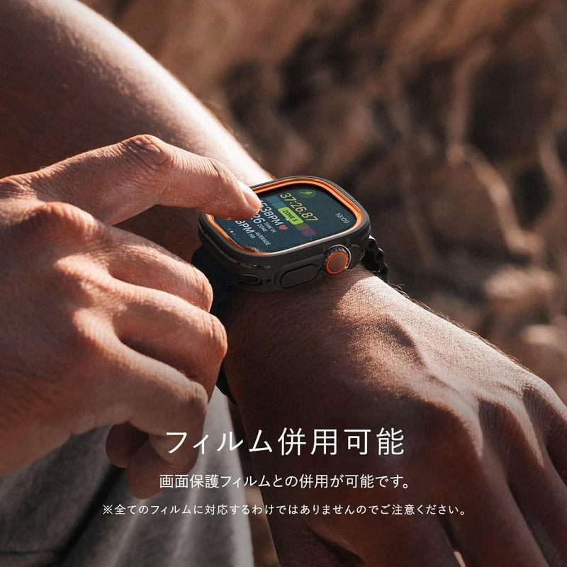 アクセサリー elago Apple Watch Ultra 49mm 対応 ケース フレーム 2色 入り TPU ポリカーボネート 耐衝撃 傷防止 保護｜utilityfactory｜07