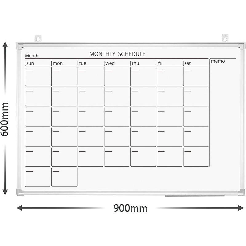 文房具・オフィス用品　プラス　ホワイトボード　壁掛け　900×600mm　PWK-0906SSC　カレンダー　428409