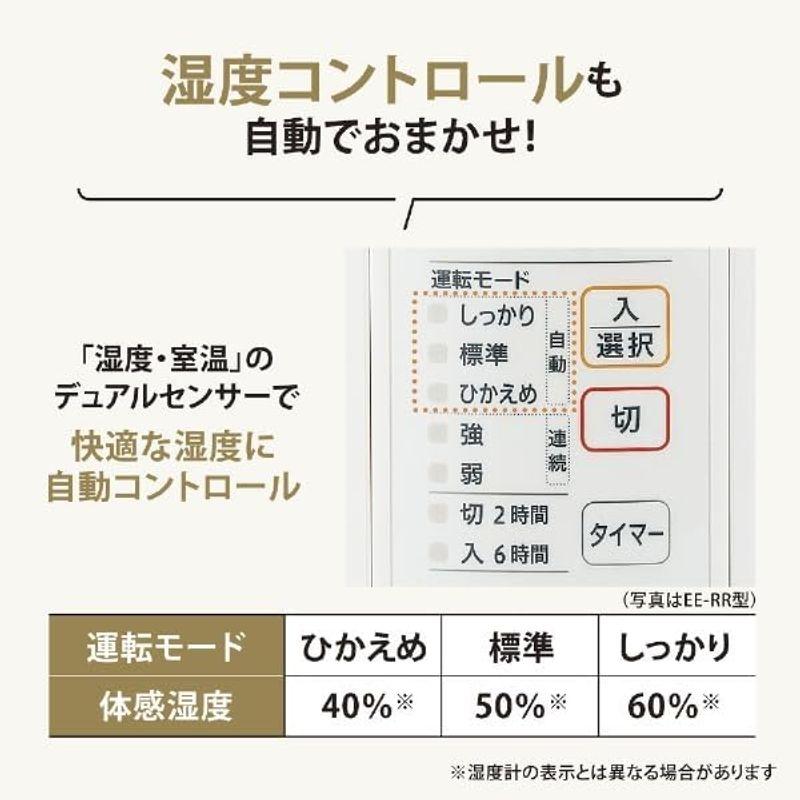 象印 加湿器 スチーム式 蒸気式 フィルター不要 お手入れ簡単 ホワイト EE-RS50-WA｜utilityfactory｜05