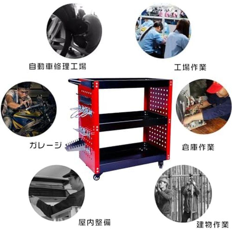 MIMIER ツールワゴン ツールカート 工具ワゴン 工具カート 3段