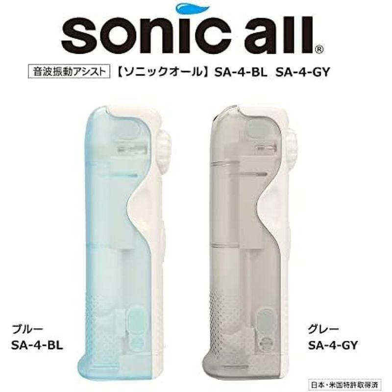 大作商事 いつもの歯ブラシを音波振動化 音波振動アタッチメント ソニックオール(sonicall) SA-4-BL ブルー レギュラー｜utilityfactory｜07