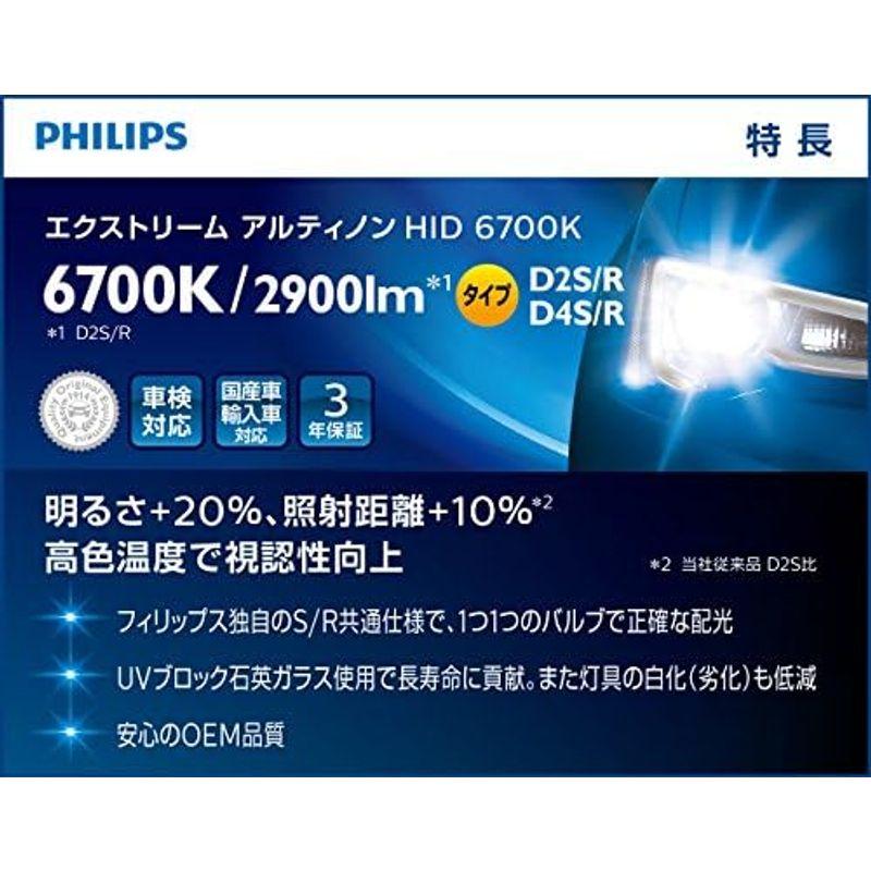 フィリップス 自動車用バルブ&ライト HID ヘッドライト D1S 6000K 2900lm 85V 35W エクストリームアルティノン 純｜utilityfactory｜02