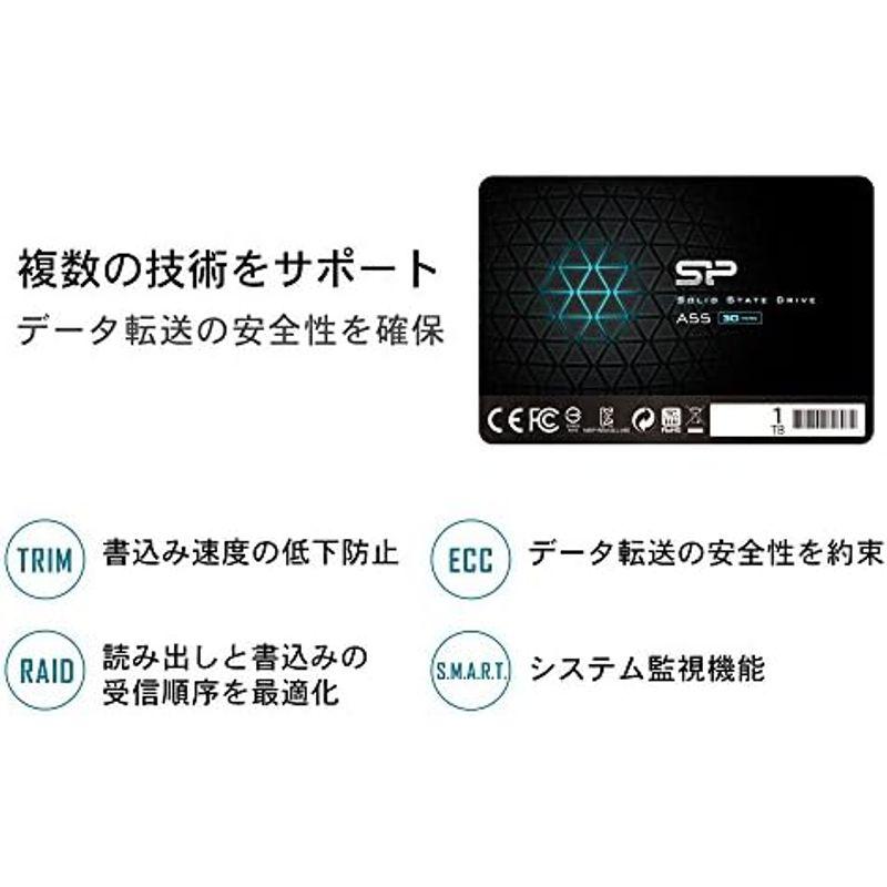 内蔵型SSD 2TB A55シリーズ SSD シリコンパワー 3D NAND採用 SATA3 6Gb/s 2.5インチ 7mm PS4 動作確認済 3年保証｜utilityfactory｜03