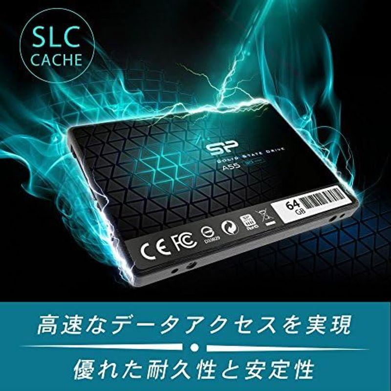 内蔵型SSD 2TB A55シリーズ SSD シリコンパワー 3D NAND採用 SATA3 6Gb/s 2.5インチ 7mm PS4 動作確認済 3年保証｜utilityfactory｜07