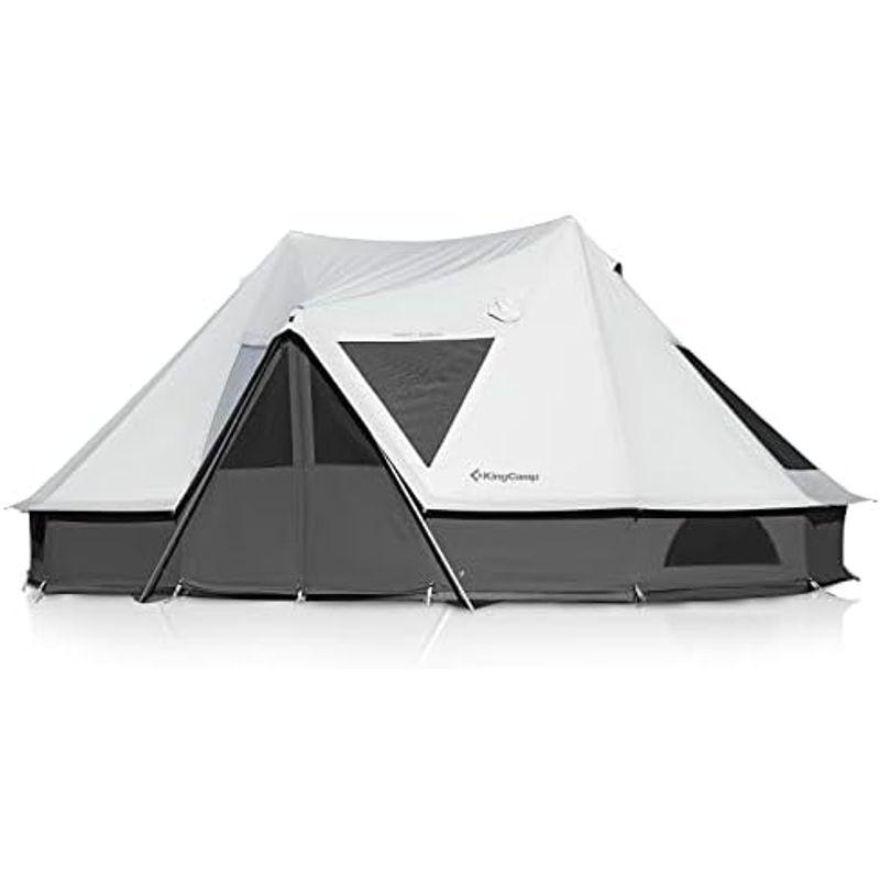 仕入元直送品 KingCamp ハガン宮殿 インナーテント テントの寝室 4人用 良い睡眠とプライバシーを確保 防虫 通気 遮光生地 ブラック