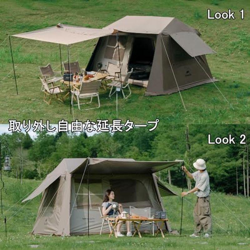 Naturehike ワンタッチテント 大型2~6人用 ‎UPF50+ キャンプ