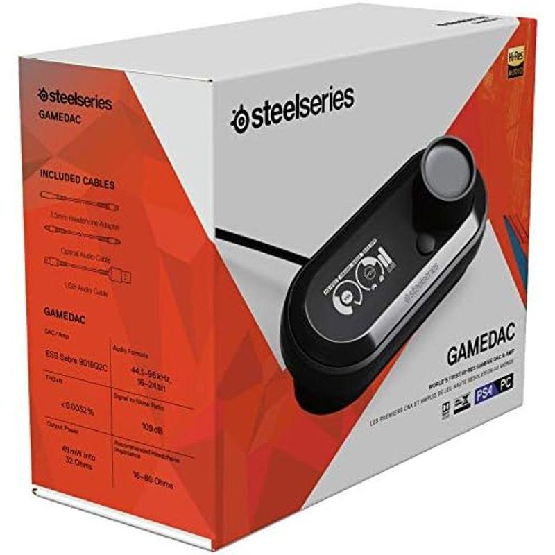 国内最安値！ 国内正規品PC PS4対応 サラウンド ゲーミング オーディオ USBDAC アンプ SteelSeries GameDac 61370