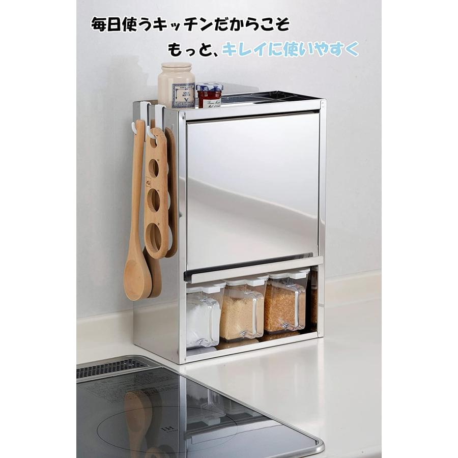 スパイスラック　10杯　YMG-011 大竹産業 Amazon｜大竹産業 スパイスラック 調味料ポット10個付き 燕三条