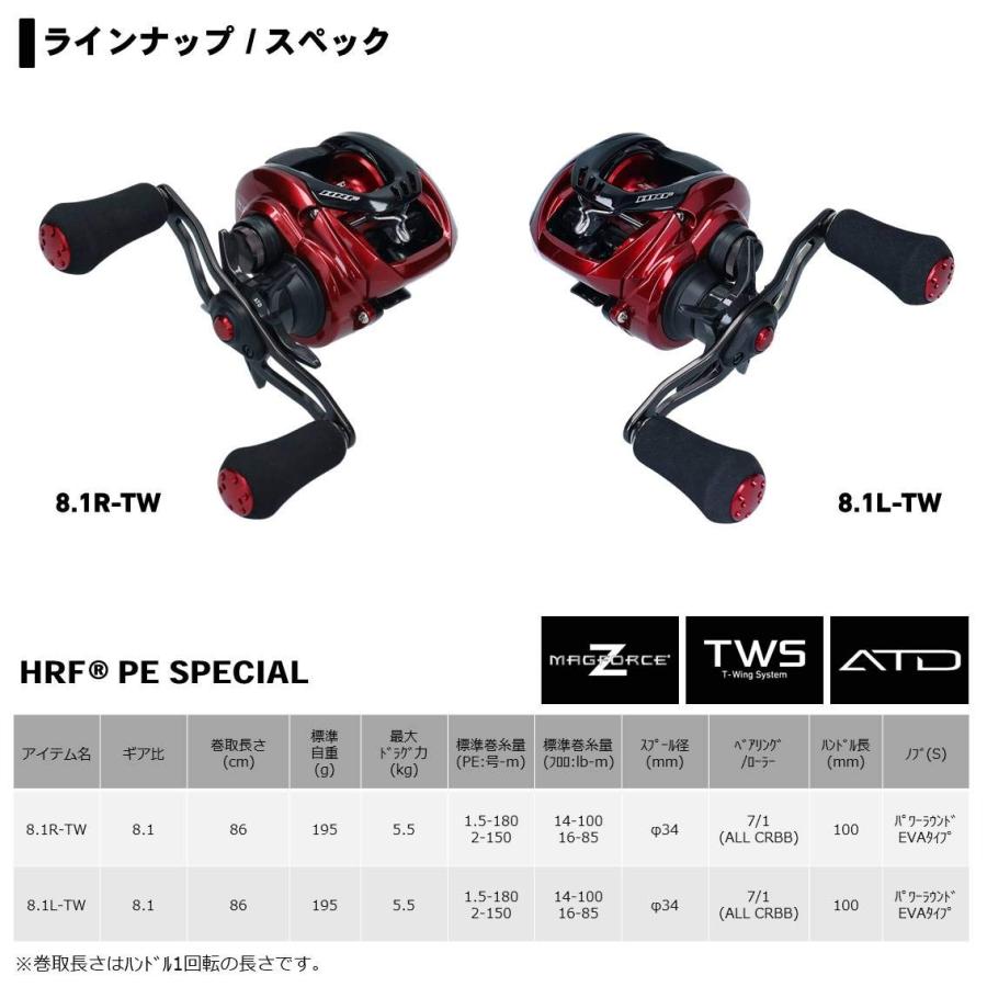ダイワ(DAIWA) ベイトリール 20 HRF PE SPECIAL 8.1R-TW (2020モデル