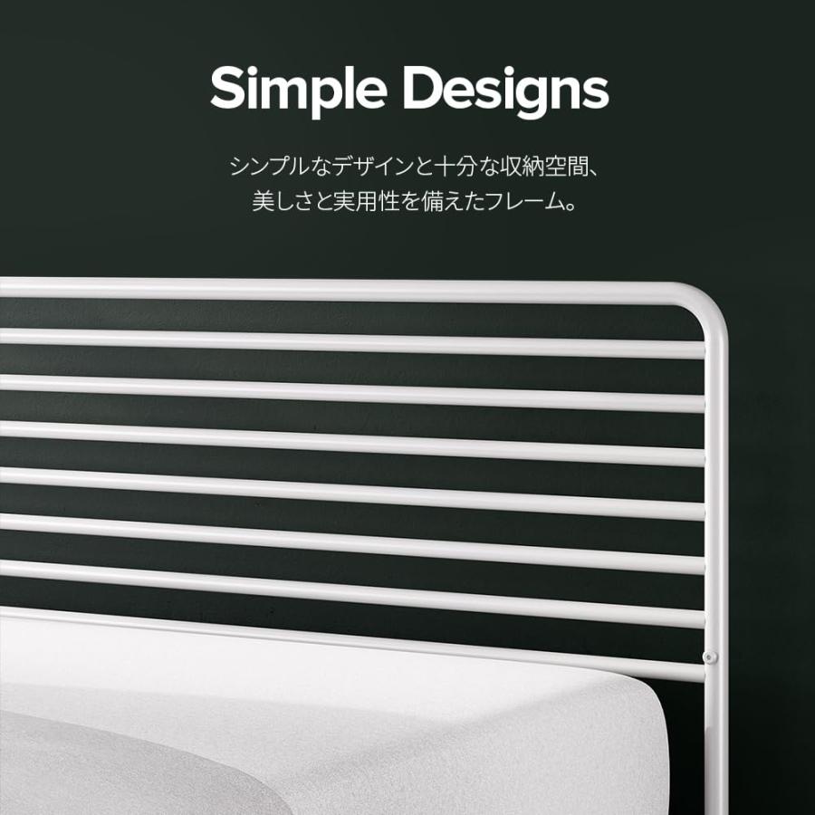 ZINUS メタル ベッドフレーム ダブル Tom Metal Platform