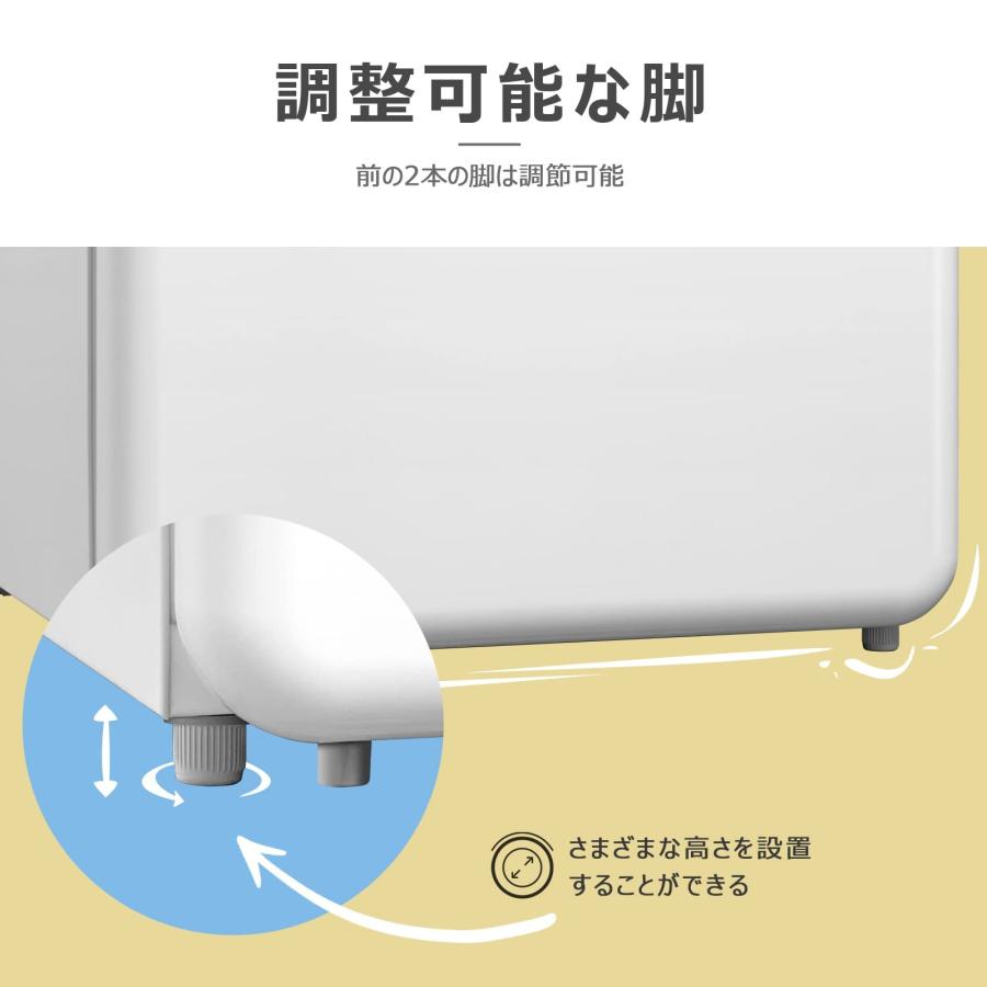 comfee 冷蔵庫 93L RCD93WHS(E) COMFEE' 冷蔵庫 93L 1ドア 右開き RCD93WHS(E) レトロデザイン