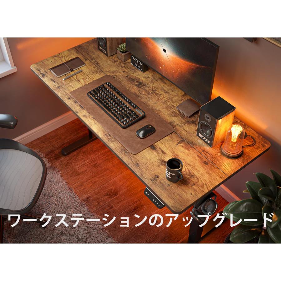 FEZIBO電動昇降式デスク スタンディングデスク 幅160cm 奥行60cm