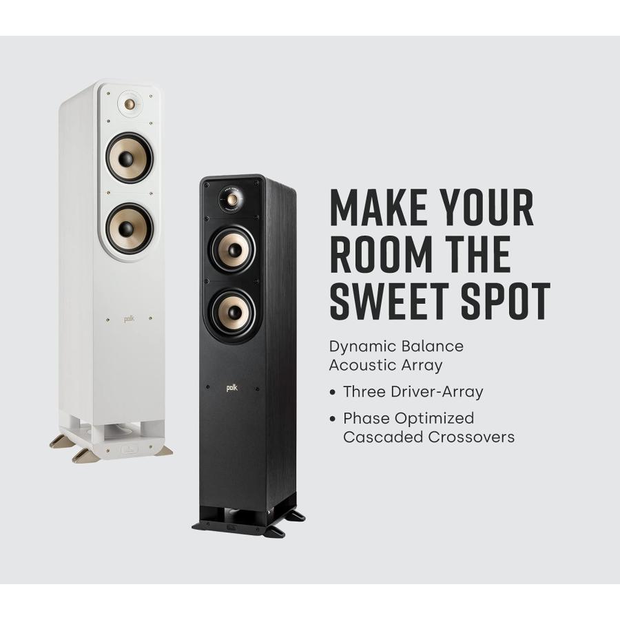 POLK スピーカー　ES55WHT ホワイト Amazon.com: Polk Signature Elite ES55 Tower Speaker - Hi-Res