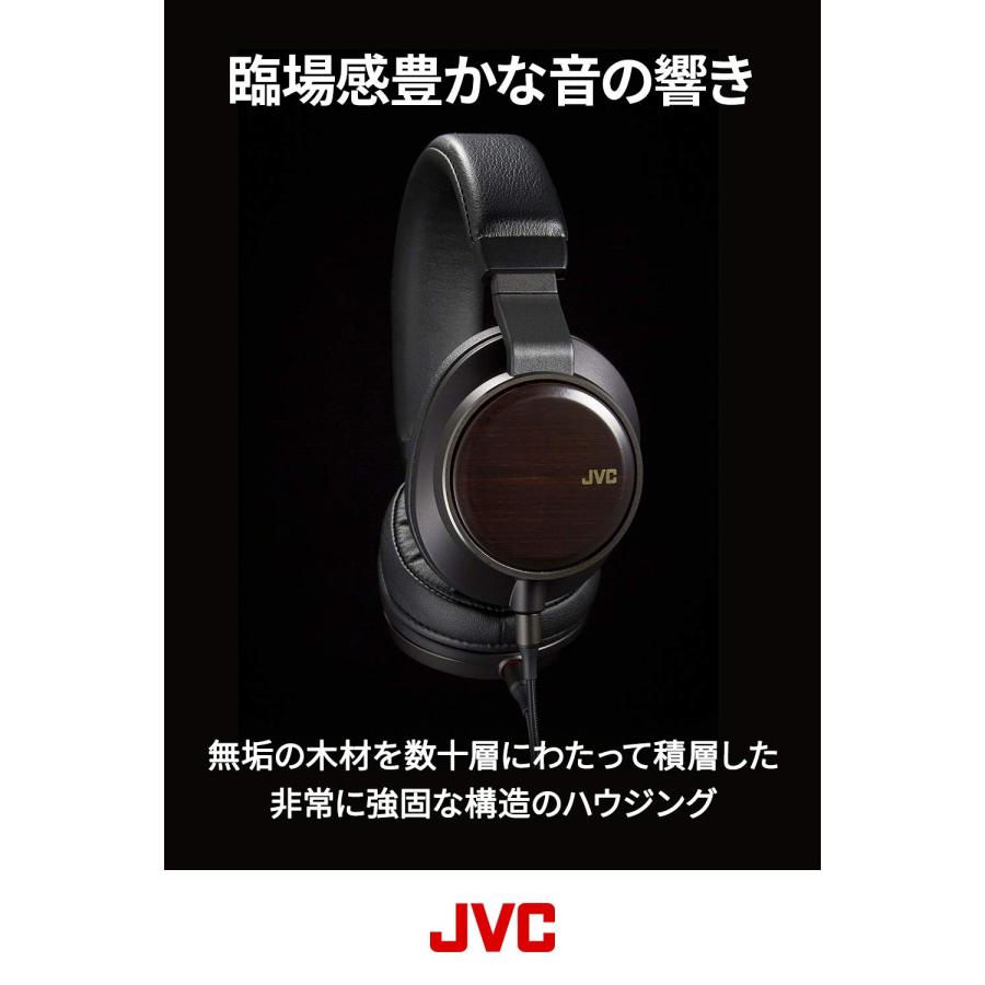 JVC 密閉型ヘッドホン CLASS-S WOODシリーズ ハイレゾ対応 HA