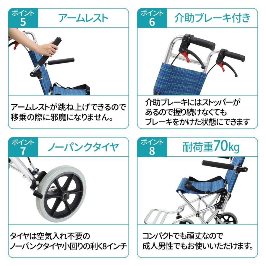 ♿️人気の現行モデル 超軽量コンパクト 介助式 車椅子