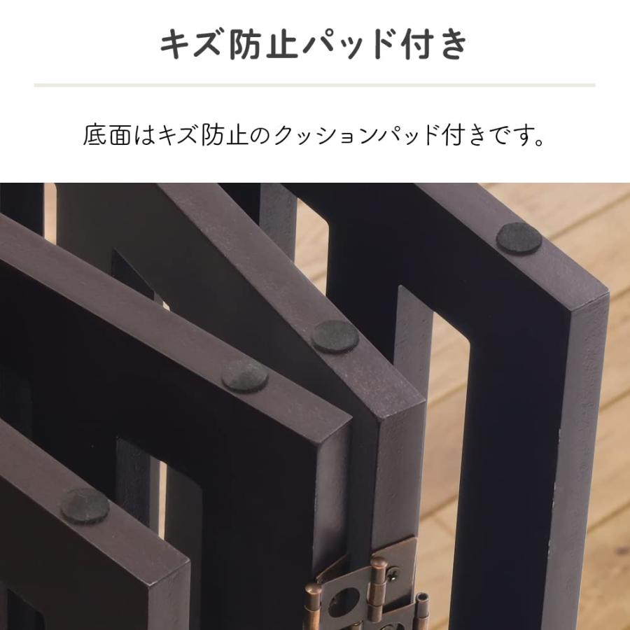 iimono117 木製 ペットゲート パーテーション 高さ60 最大幅202