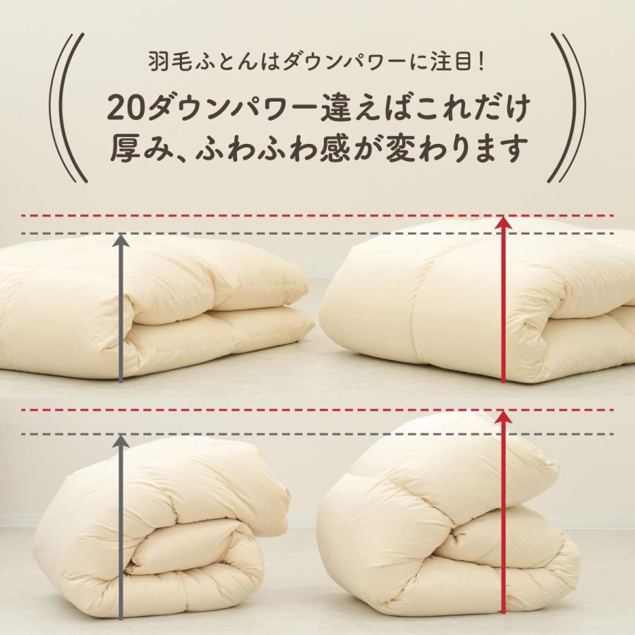 ふとん工房GuuG 羽毛掛けふとん クイーンサイズ 羽毛布団なのに匂いが少ない ふとん工房 グーグ 羽毛掛けふとん