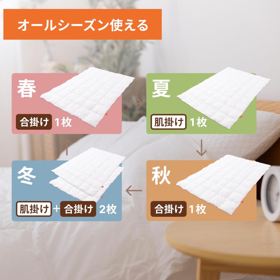 IWONU 掛け布団 (1.シングル, 1.デュエット（肌掛け＋合掛け）) オール  