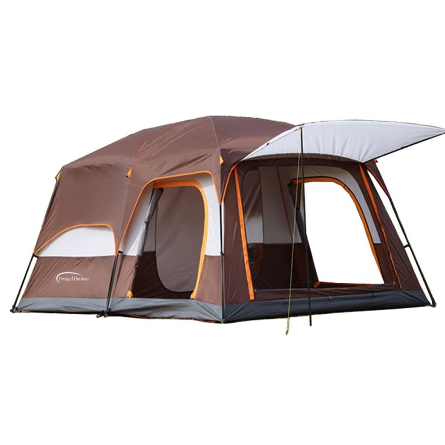 Fengzel Outdoor キャノピーテント リビング+2ルーム付き 4-6人/8-12  