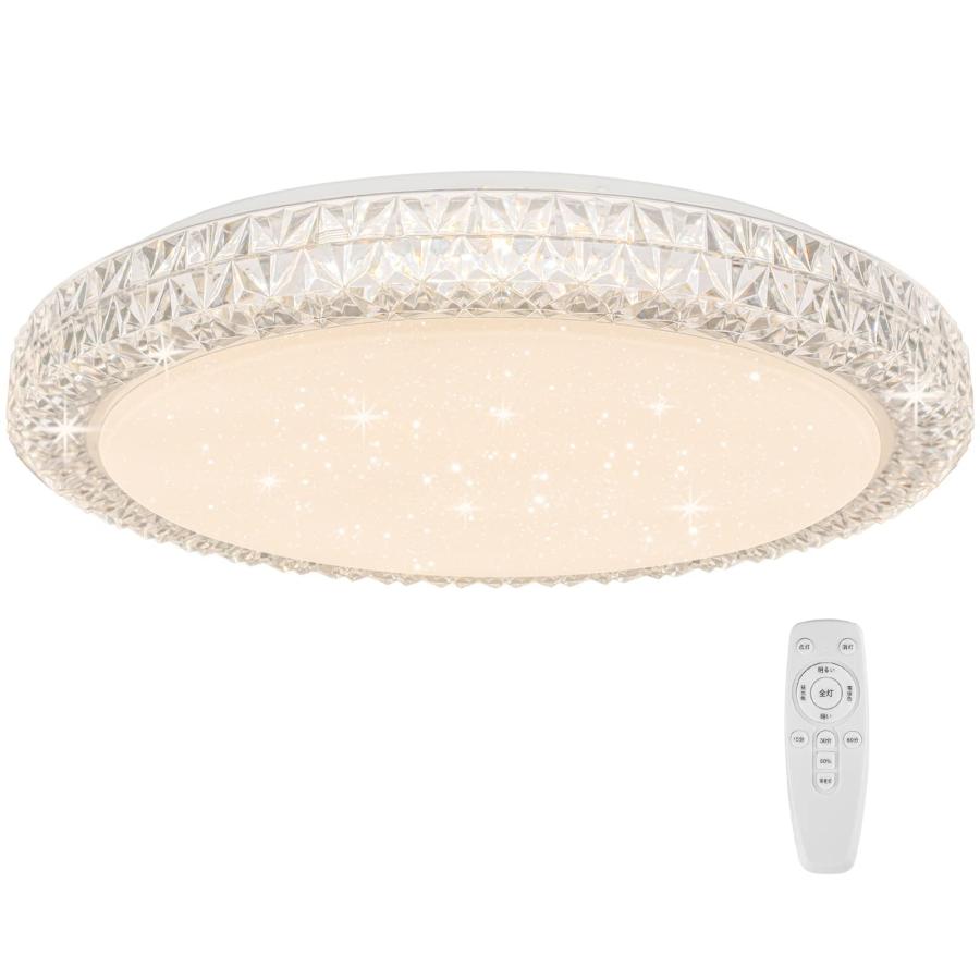 OOWOLF LEDシーリングライト おしゃれ 星空効果 40W 省エネ 工事