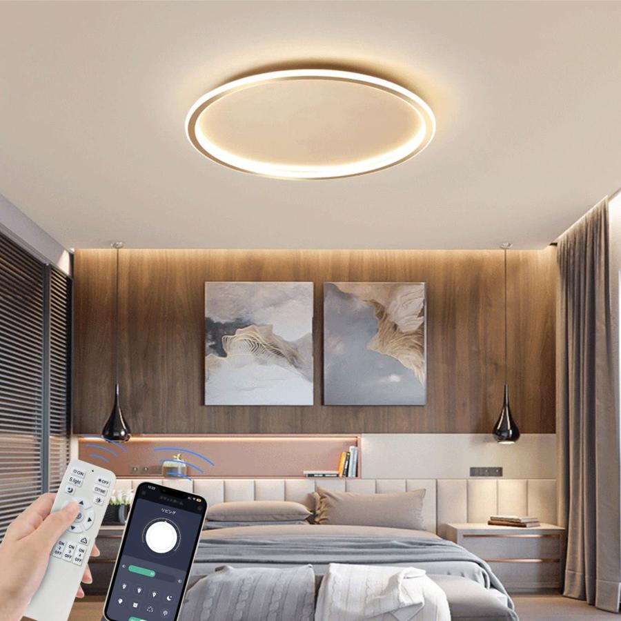 BKBEINGKING 北欧風 6-10畳 APP遠隔制御 無段階調光調色 LED