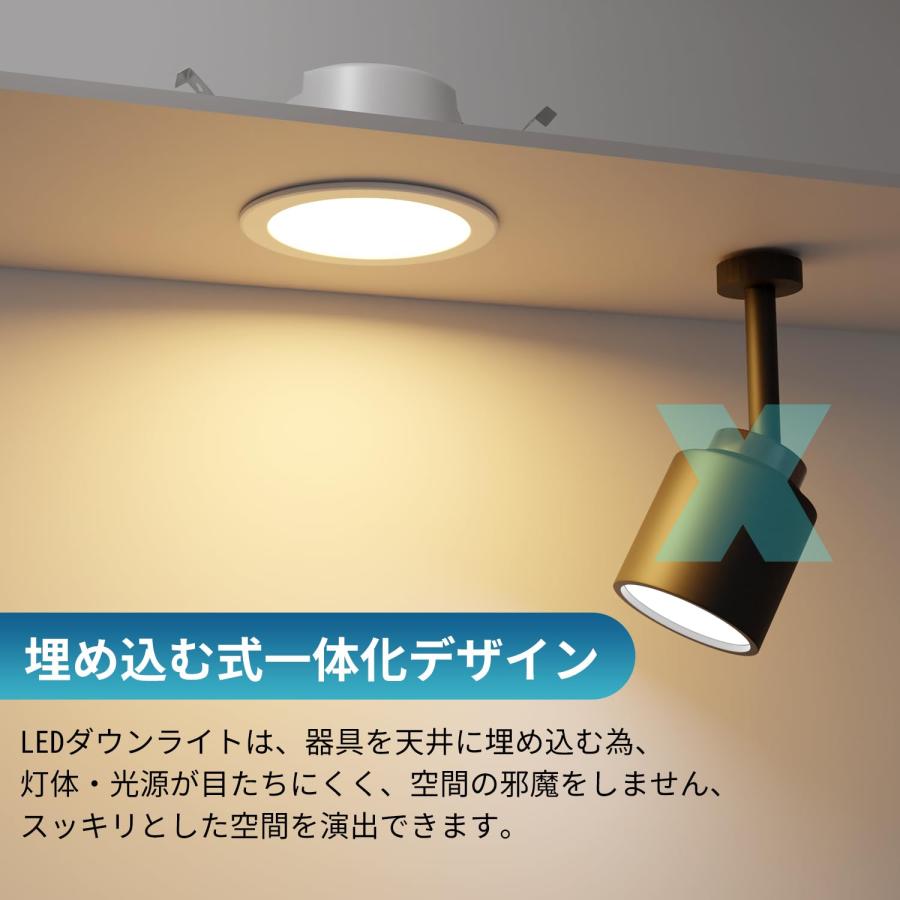 ICHIYO ledダウンライト 100φ 調色 SB形 天井埋込型 昼光色 電球
