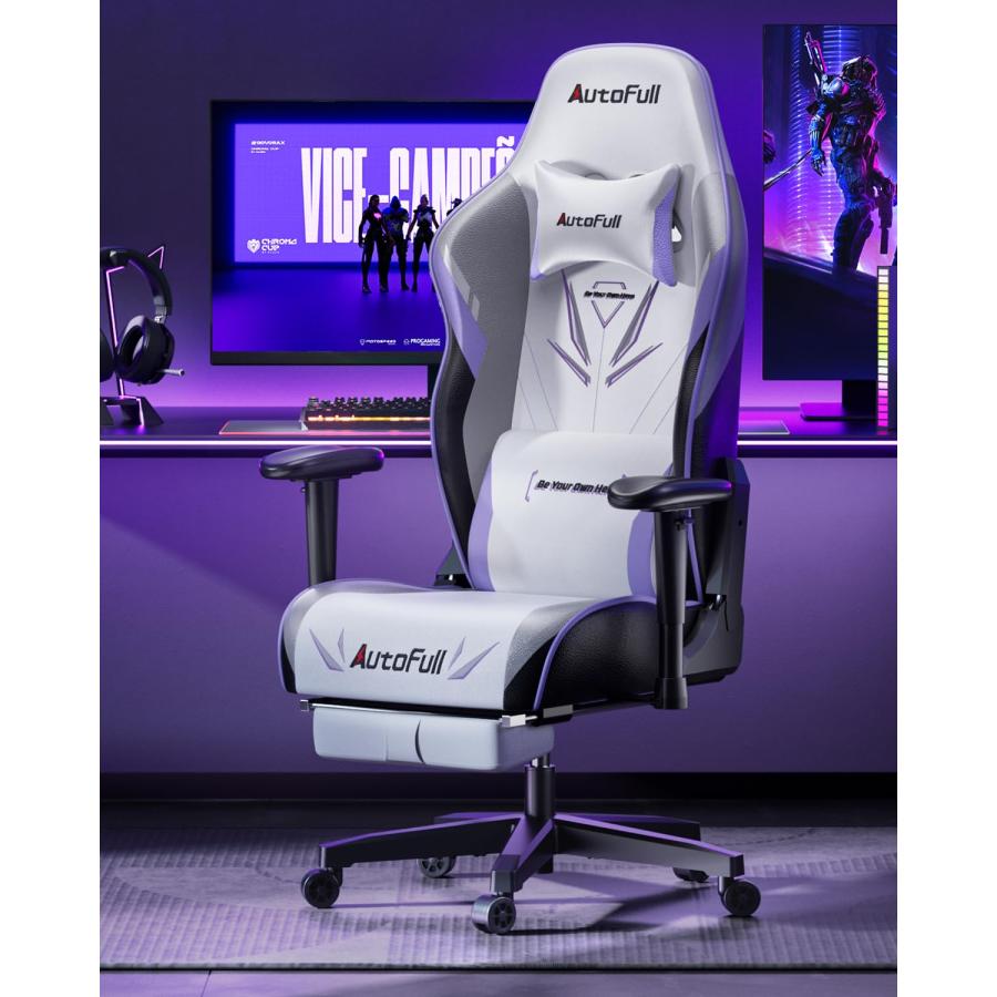 オートフル ゲーミングチェア リクライニングチェア オットマン チェア