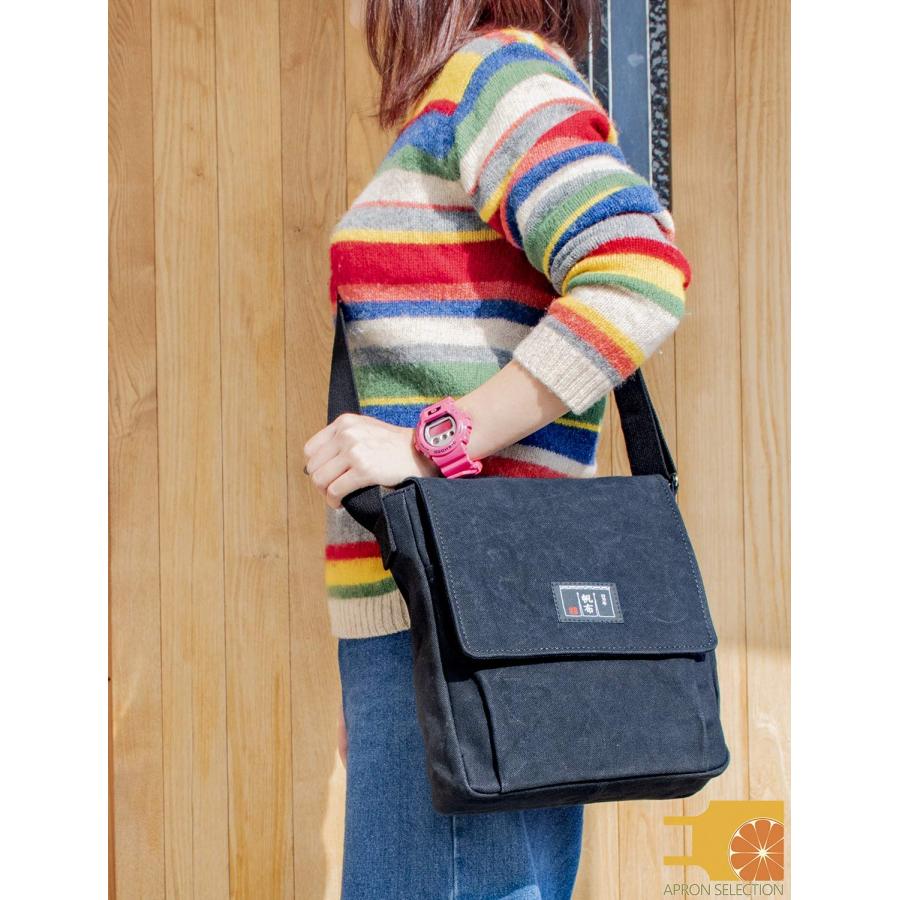 日乃本帆布 ショルダーバッグ 帆布 かぶせショルダー No,105