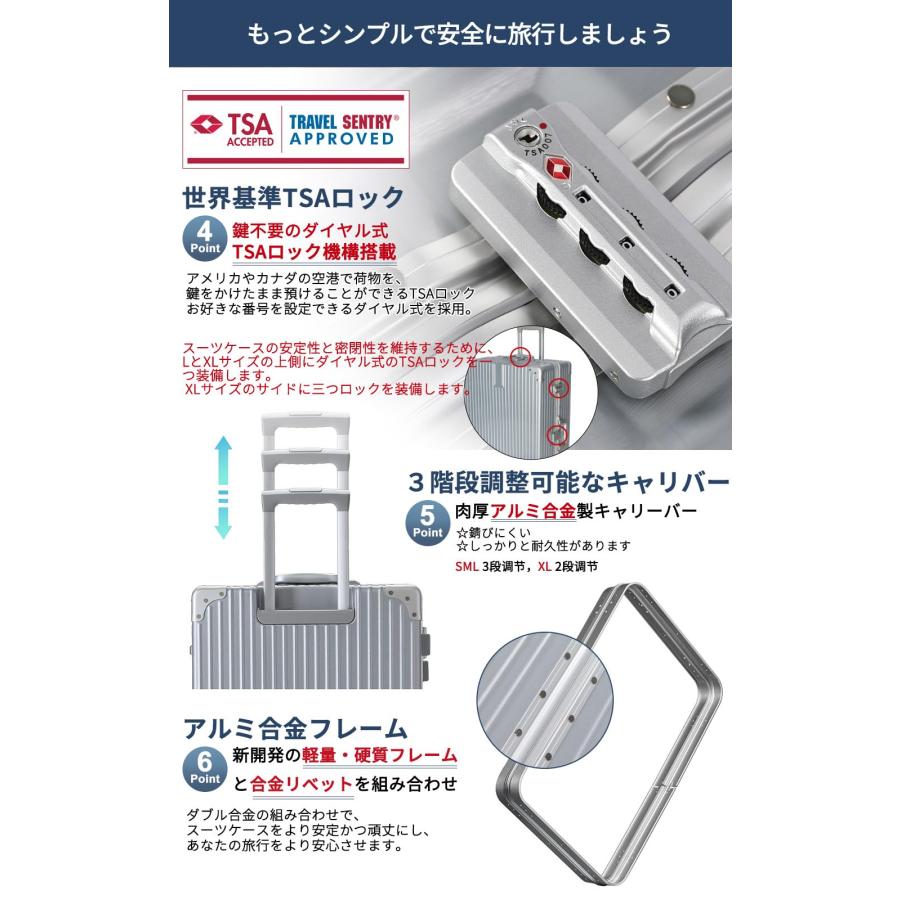 【TABITORA】スーツケース 大型 人気 キャリーバッグ TSAロック搭載 タビトラ スーツケース 大型 人気 キャリーバッグ 安心一年