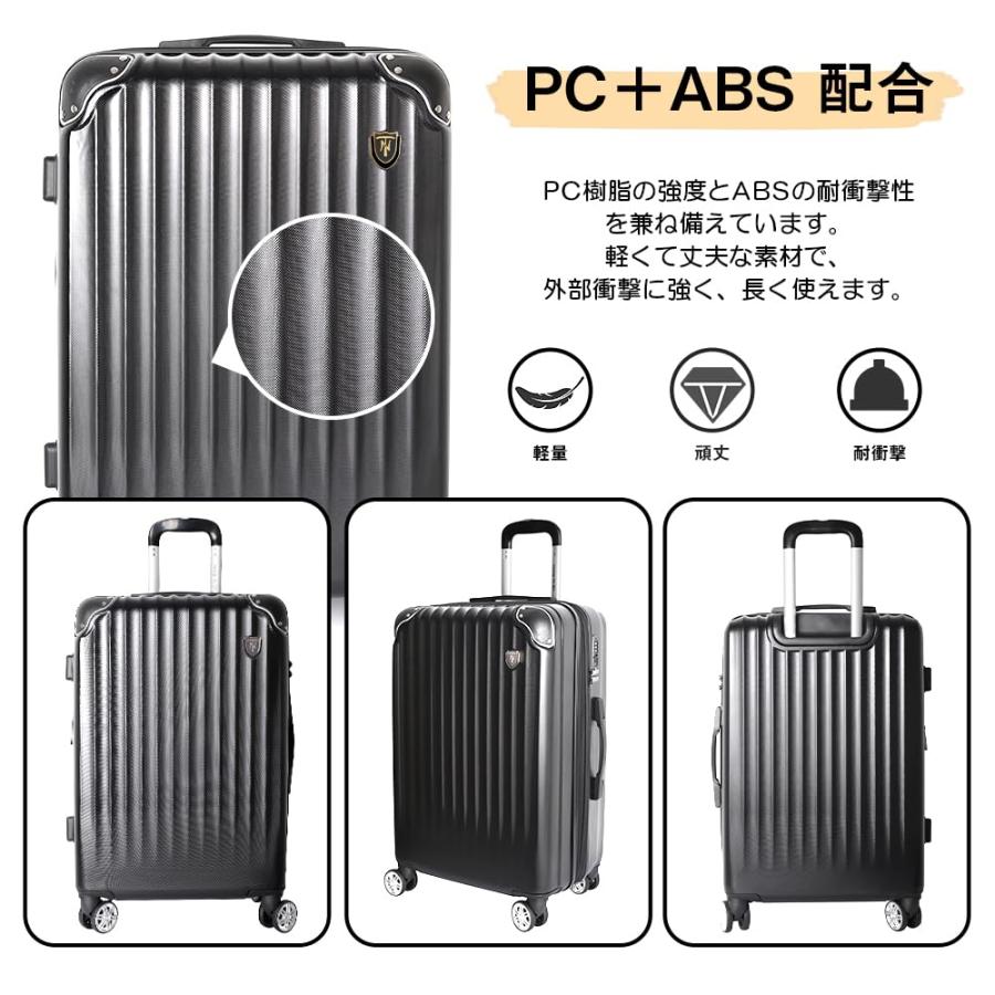 New Trip スーツケース キャリーケース キャリーバッグ 拡張機能