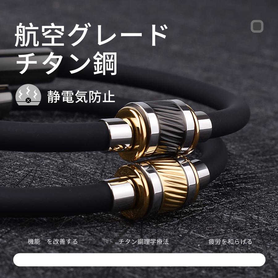 健康アクセサリー AIMEIS AIMEIS ネックレス シリコン ゲルマニウム 磁気ジョイント