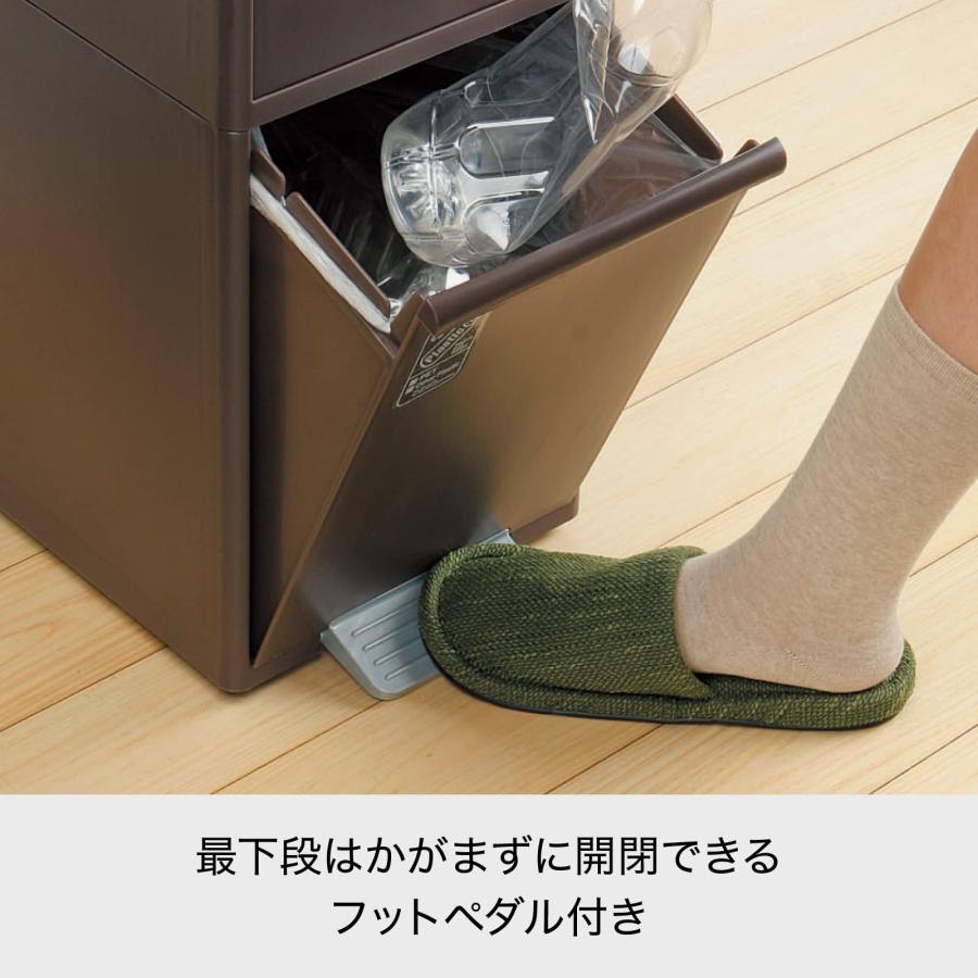 新品 ライクイットlike-it ペダル式ゴミ箱 分別スイングストッカーワイド ライクイット (like-it) ペダル式 ゴミ箱 多段 分別スイング