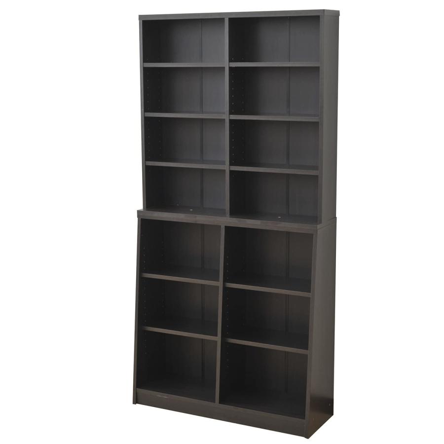 山善(YAMAZEN) 多目的棚(幅90 高さ180) ダークブラウン SCOR-1890(DBR  