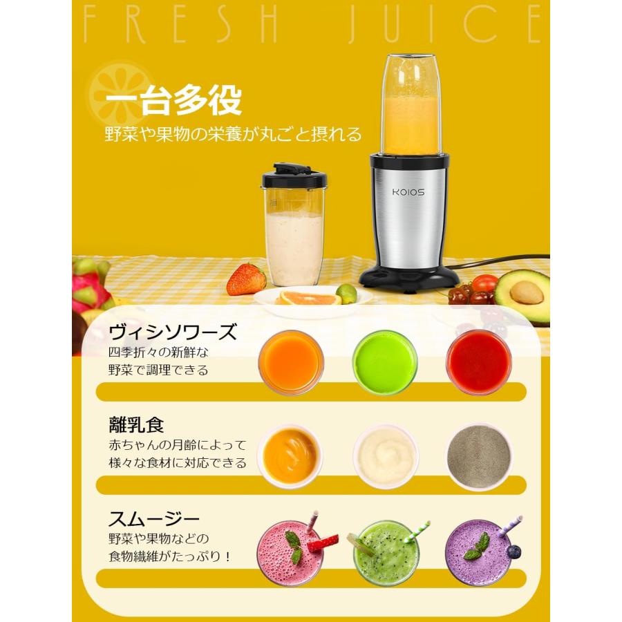 ミキサー ジューサー ダブルボトル 500ml大容量 コーヒーミル ６枚刃 611L6yiWSuL._AC_SY200_QL15_.jpg